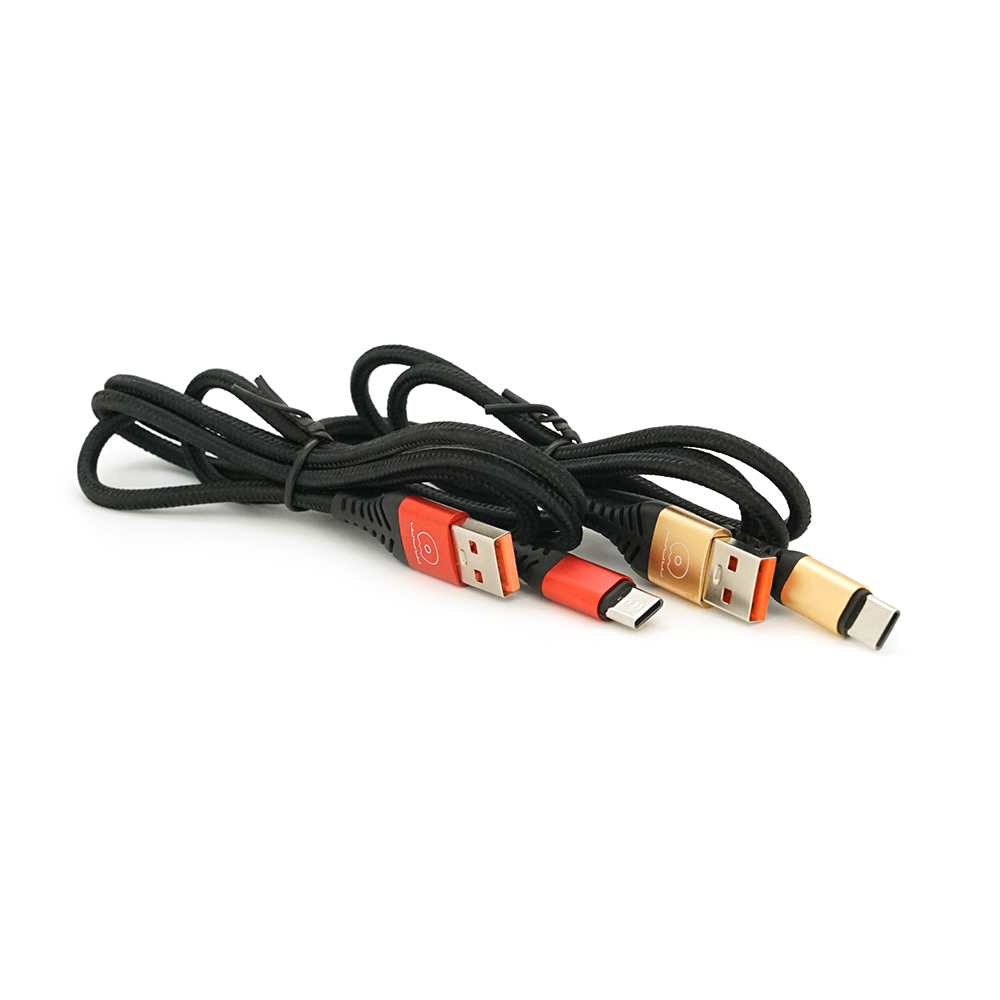 Кабель WUW X140, Type-C-USB, 2.4A, Black, довжина 1м, 2шт в упаковці, ціна за упаковку, BOX