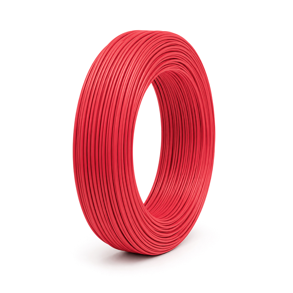 Кабель силіконовий луджений AWG 20 American Standard 20AWG/0,5квМ/600В, 400 метрів, негорючий, термостійкий, Red, ціна за метр