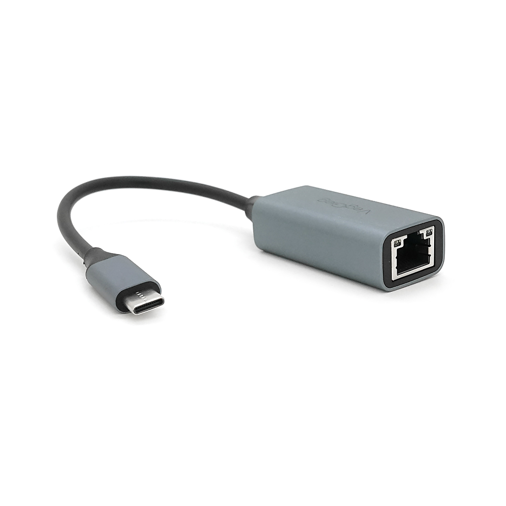 Контролер Type-C to Ethernet VEGGIEG V-K309 - Мережевий адаптер 10/100Mbps з проводом, Aluminum, Blister-Box