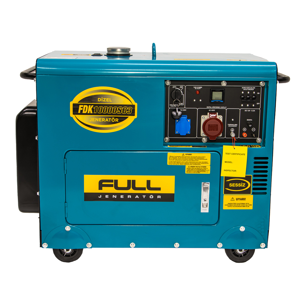 Генератор дизельний FULL FDK10000SC3, трифазний 220V, 50Hz, 7,5KVA