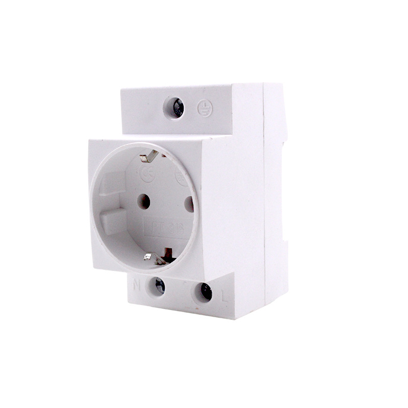 Модульна розетка PT-316 на DIN-рейку, 250V/10-16A, 45*78.5*63mm