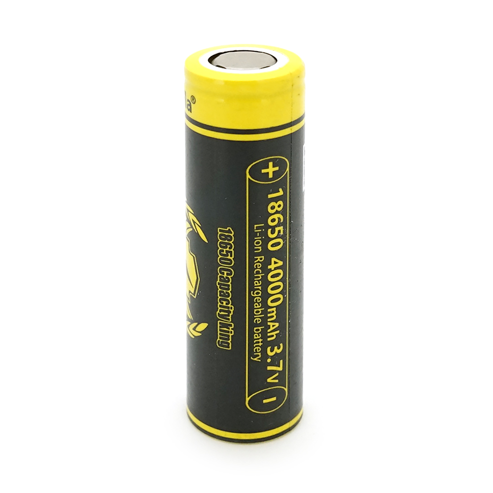 Акумулятор 18650 Li-Ion LiitoKala King-4000, 4000mAh (3800-4000mAh), 3.7V (2.75-4.2V), Black/Yellow