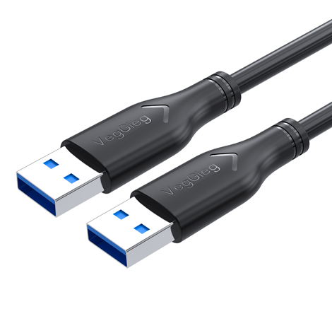 Кабель VEGGIEG V-U336, AM/AM, USB3.0, Gray, довжина 1,5м, Box