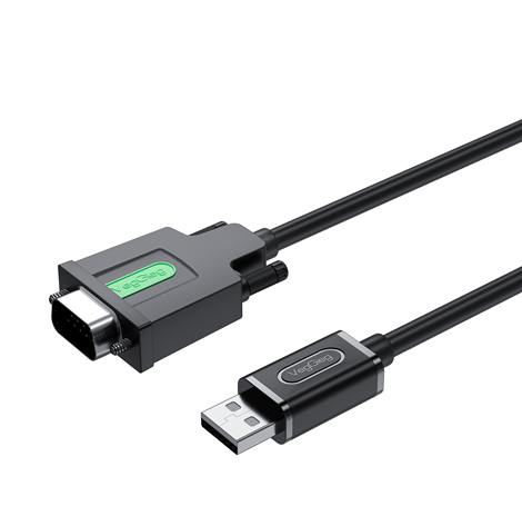 Кабель VEGGIEG V-U401, USB/RS232, PL2303 Chipset, Gray, довжина 1.5м, Box