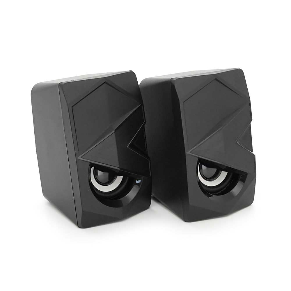 Колонки 2.0 Hotmai FTN-39 USB+3.5mm, 2x3W, 20Hz-18KHz, з регулятором гучності, Black, BOX, Q24