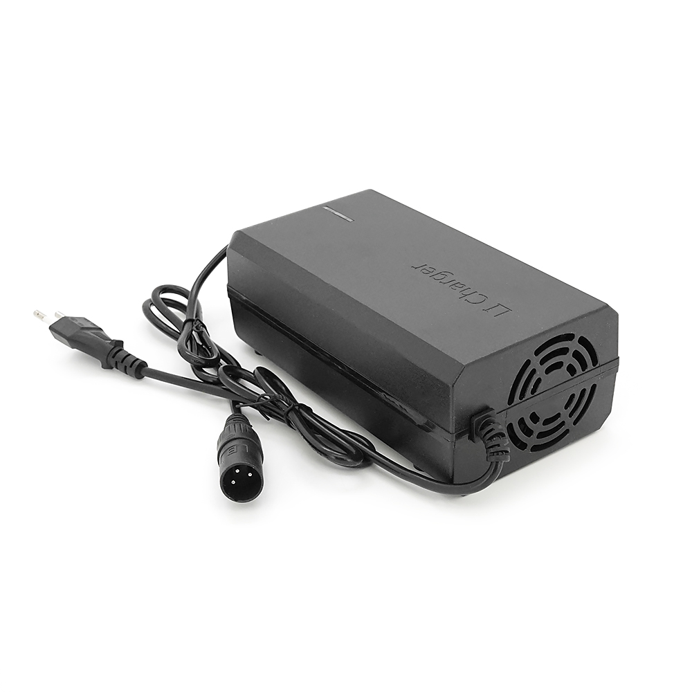 Зарядний пристрій Jinyi для акумуляторів Li-ion 72V6A(84V),20S,штекер 3-pin,з індикацією,BOX