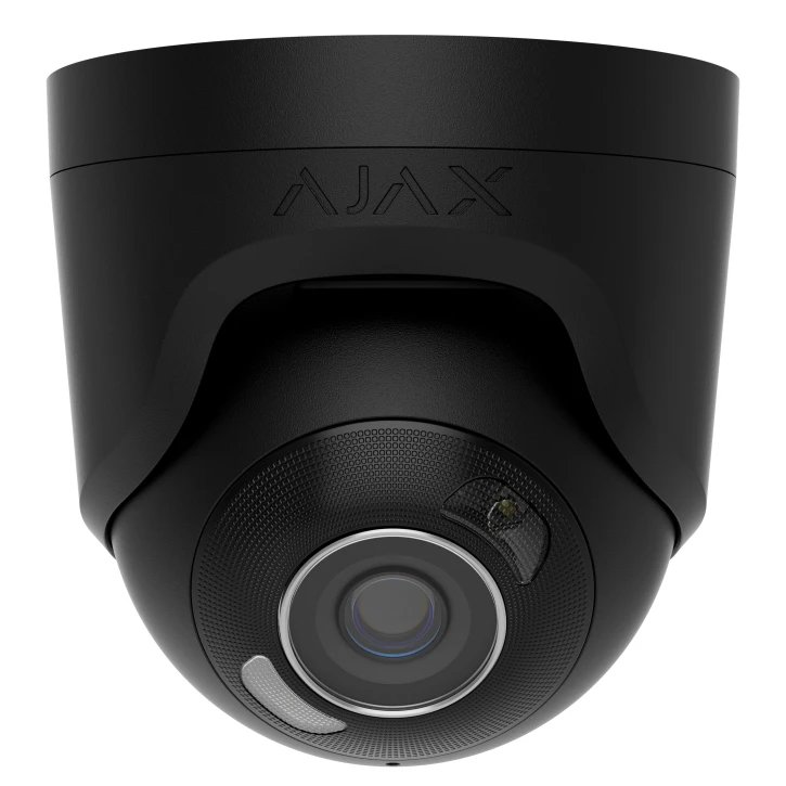 5 Mp IP охоронна відеокамера з гібридним підсвічуванням Ajax TurretCam HL (5 Mp/2.8 mm) Black