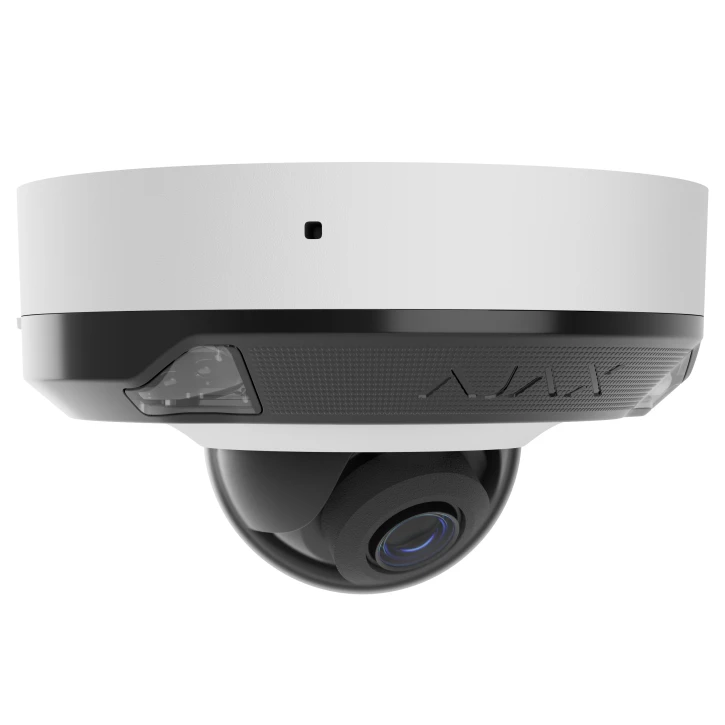 5 Mp IP охоронна відеокамера з гібридним підсвічуванням Ajax DomeCam Mini HL (5 Mp/4mm) White