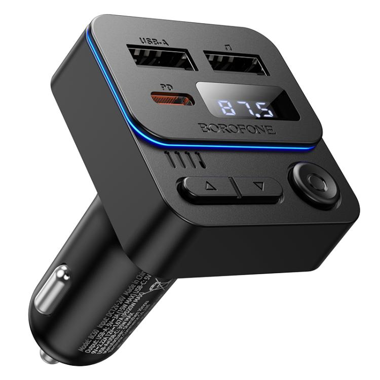 FM- модулятор Borofone BC60, Black, Box