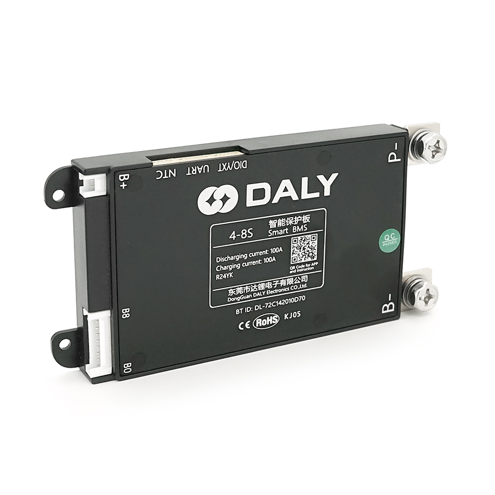 Universal BMS smart плата DaLy LiFePO4 4-8S 100A з Bluetooth + CAN + активний балансир 1A