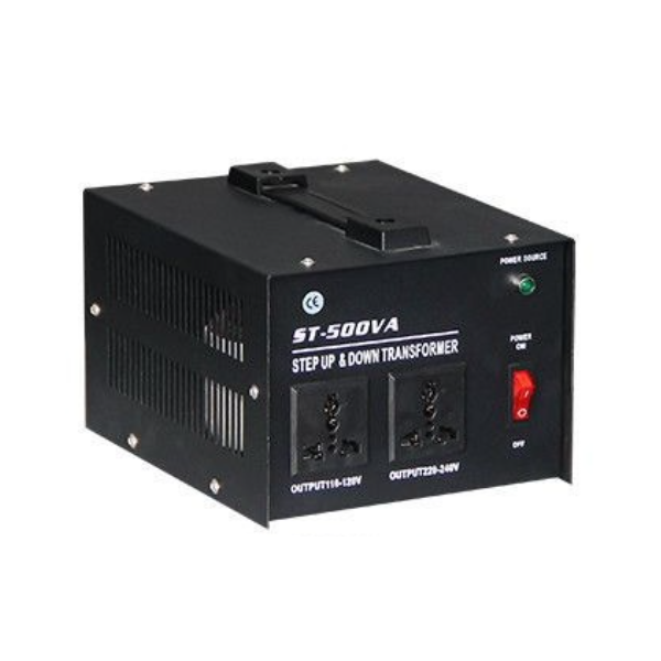 Перетворювач напруги трансформаторний універсальний ST-500VA Input 220 V/Output 110V, Input 220 V/Output 110V+