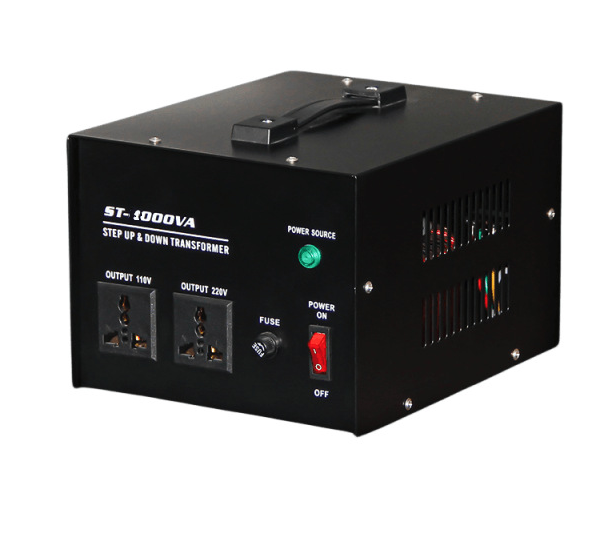 Перетворювач напруги трансформаторний універсальний ST-1000VA Input 220 V/Output 110V, Input 220 V/Output 110V+