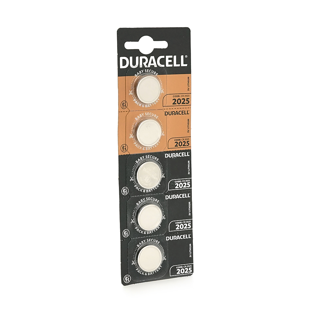 Батарейка літієва DURACELL DL2025, 5шт у блістері, ціна за блістер