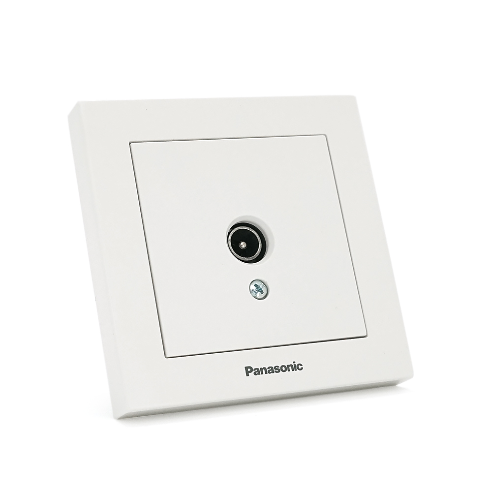 Розетка Panasonic Karre Plus 55 TV, Телевізійна, біла