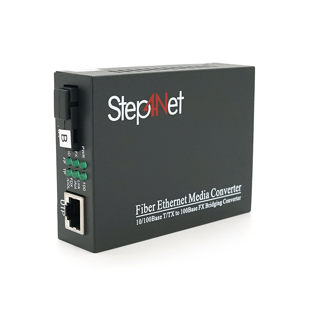 Медіаконвертер Step4Net MC-R-0,1-1SM-1310nm, 1550 WDM одноволоконний Full/Half duplex, SC 20km (0+70°C), + блок живлення 5V 1A Q50