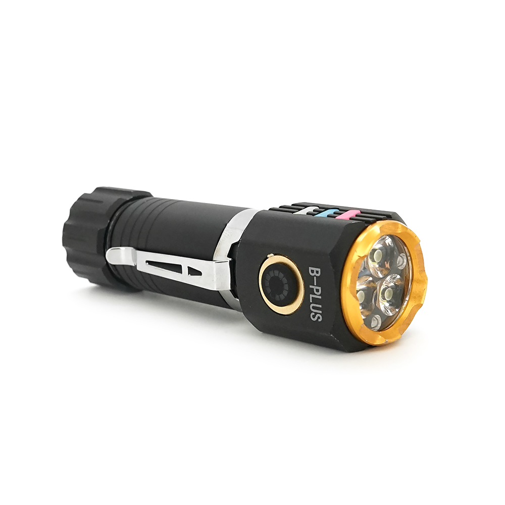 Ліхтарик ручний BP-301, COB, 3 режими, корпус алюміній, магніт, акум 18650, USB кабель, BOX