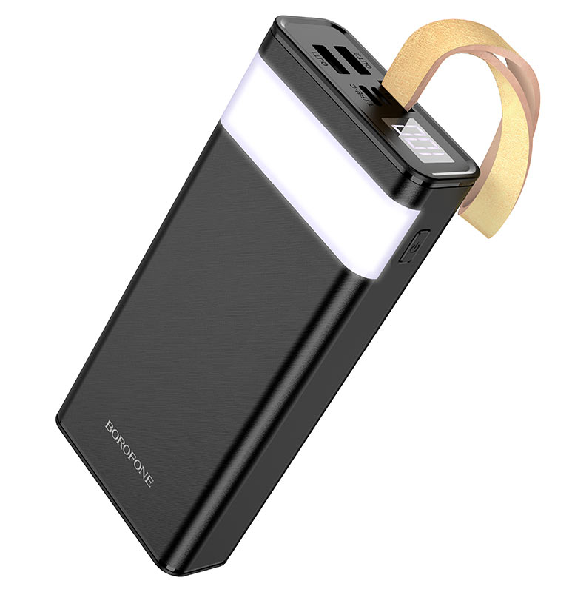 Power Bank BOROFONE BJ18 Coolmy, портативний акумулятор 20000mAh, Micro-USB/USB-C 5V/2A вхід, два USB 5V/2A виходи, LED цифровий дисплей.