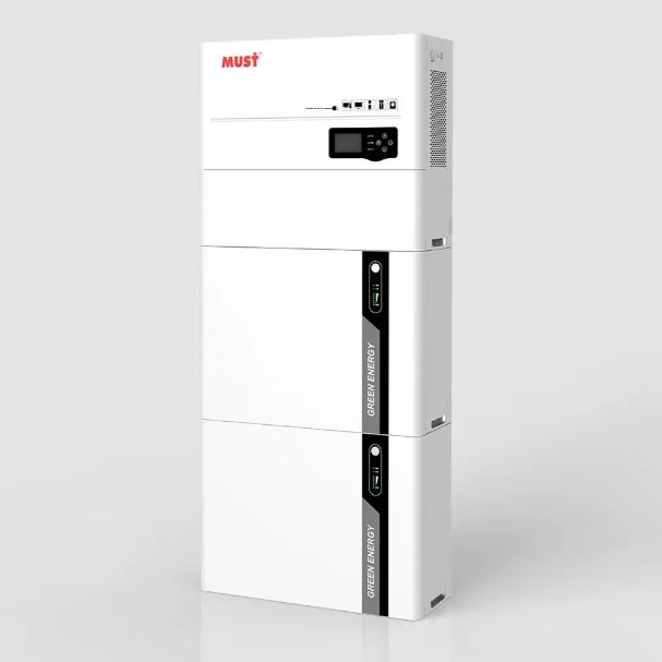 Зарядна станція MUST HBP-55482ES, 5,5KW+ 2 шт АКБ LiFePo4 51.2V DC 100Ah (10240Wh), MPPT( 150~430 V), 100A, IP50, CAN, RS485, 1345*596*220мм, 70кг