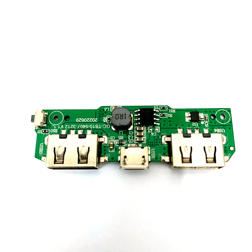 Плата для павербанку, 10000 mAh, Input: Micro-USB - 5V/2A, Out: 2xUSB-A - 5V/1A, 5V/2.1A