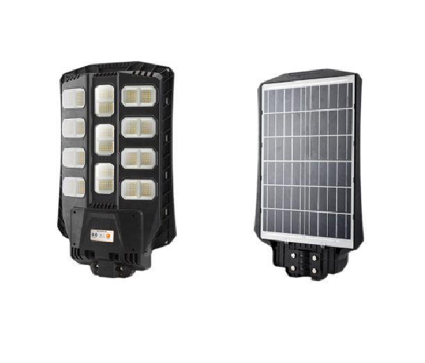 Вуличний ліхтар SHGZ із сонячною батареєю на стовп, 400W, ip65, 3.2V/32650/20000mah, 120Lm/W, пульт керування, 447*70*342mm, Black, Box