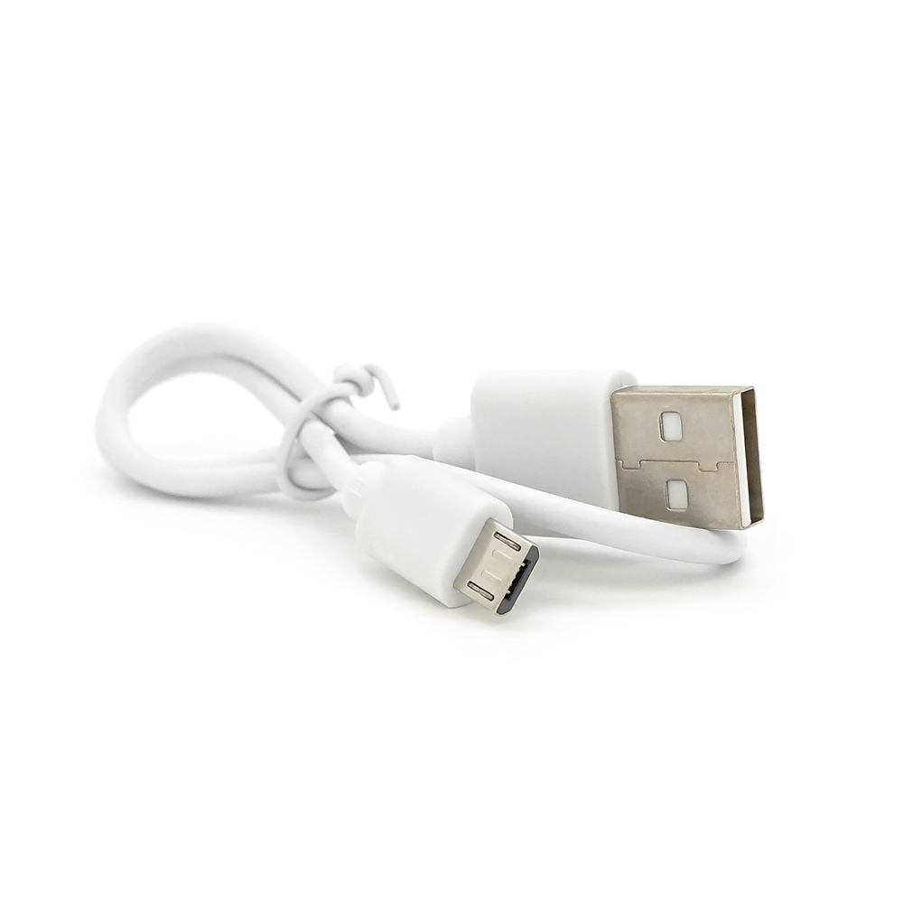 Кабель USB 2.0 (AM/Miсro 5 pin) 0,3 м, белые