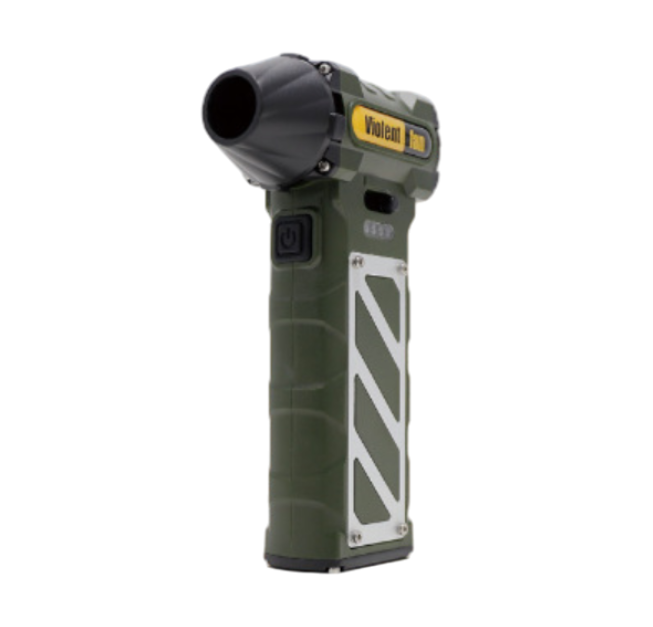 Ручний портативний турбовентилятор компресор F015, 110000RPM, 52m/s, 36дБ, літієва батарея 8000 мА, 11Вт, 258г, 95*45*145мм, Black