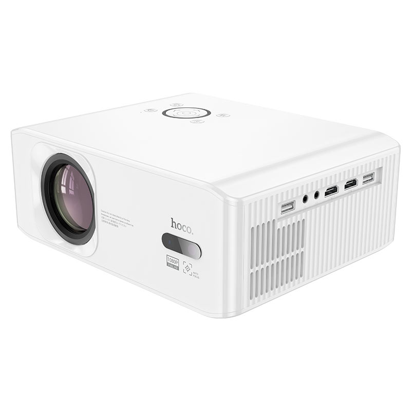 Проектор Hoco DT3, Android, 1080p, 370ANSI, Wi-Fi 2.4+5G, White, Box