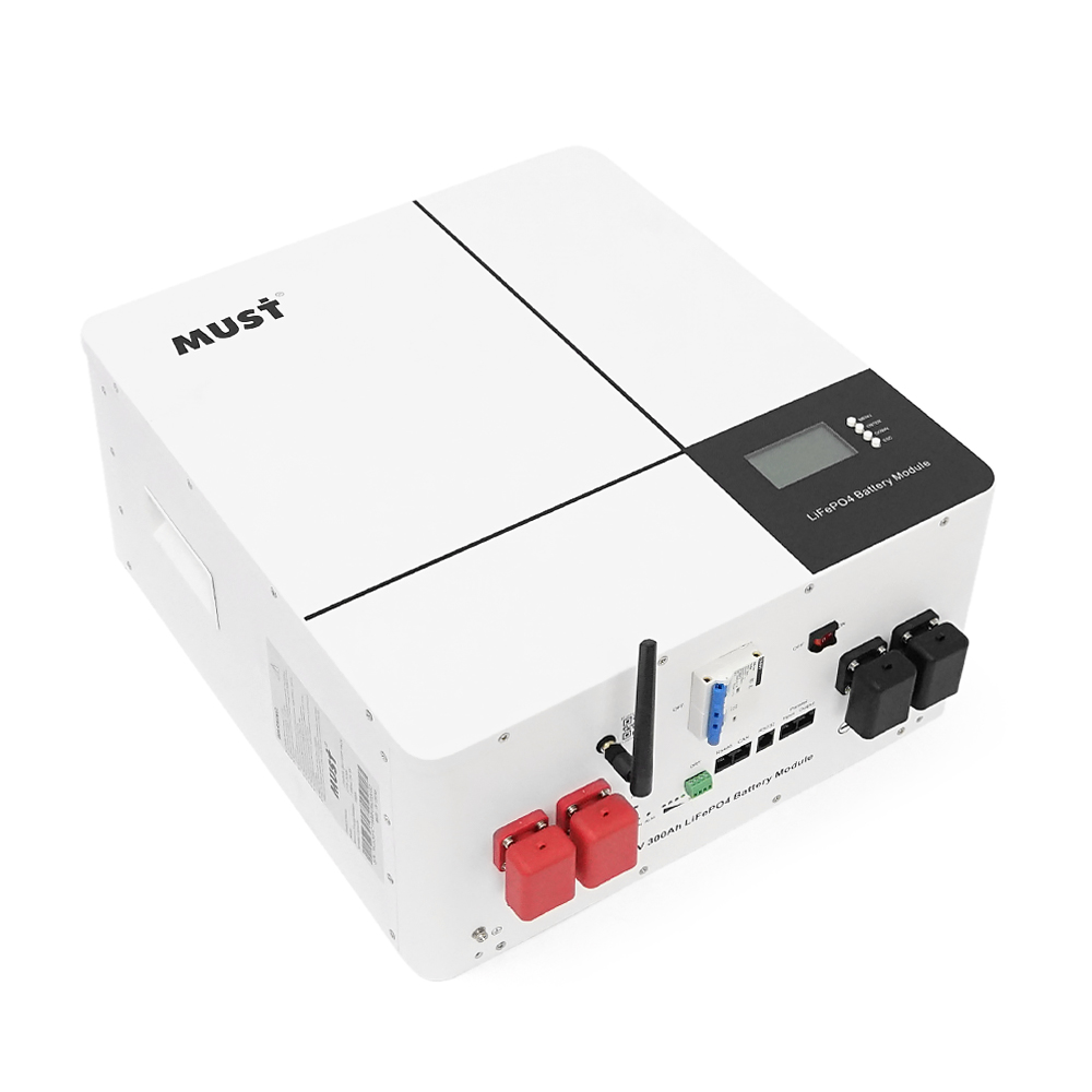 Акумуляторна батарея Must LiFePO4 LP16-24300 25.6V 300Ah, 7,68kWh, BMS100A@8S, CAN2.0/RS232/RS485, 6000 cycles, 486x442x250,44kg