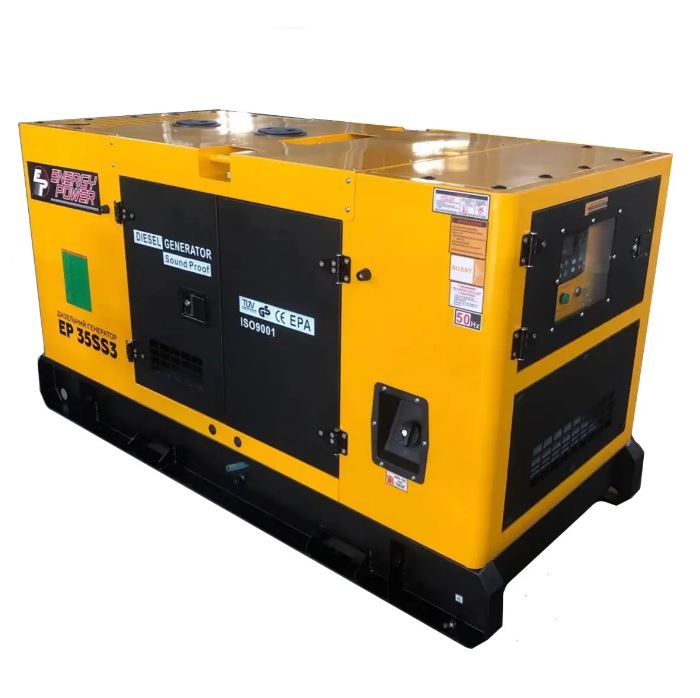 Генератор дизельний Energy Power 35SS3 трифазний 230/400V, 50Hz, 30KVA (24КВт), об'єм 80л, 830кг