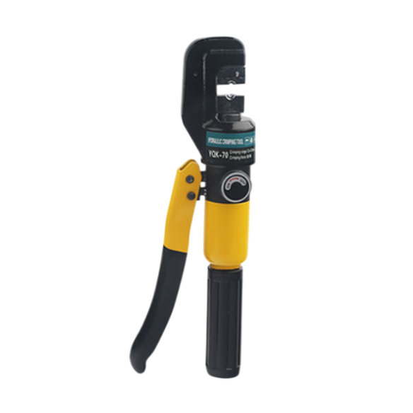 Обтискні кліщі гідравлічні YQK-70, зусилля обтиску 45kN, для діаметра 4-70 мм², L310mm, пресформи 4,6,10,16,25,35,50,70 мм², Box