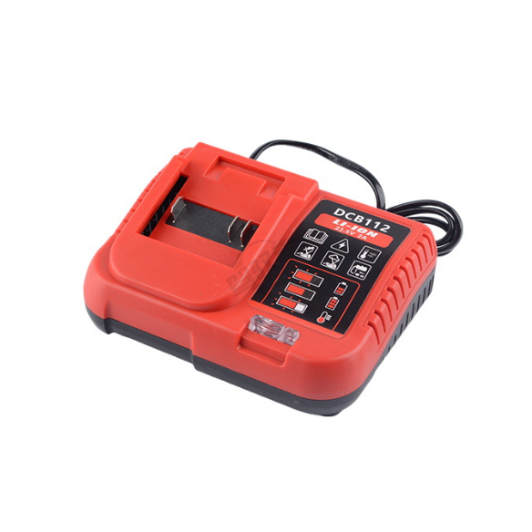 Зарядний пристрій DCB112 для літієвих акумуляторів, Li-Ion 21V, 2Ач, led індикація, (тип Makita)