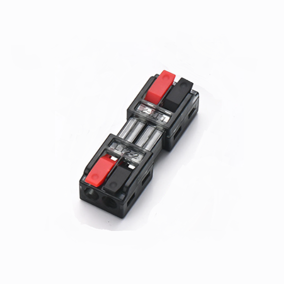 Клема  з натискними затискачами 1-провідна LT-2-2, 2-pin, 250V, 32A, 0.5-2.5mm2, 13,5*30*11mm, сіра