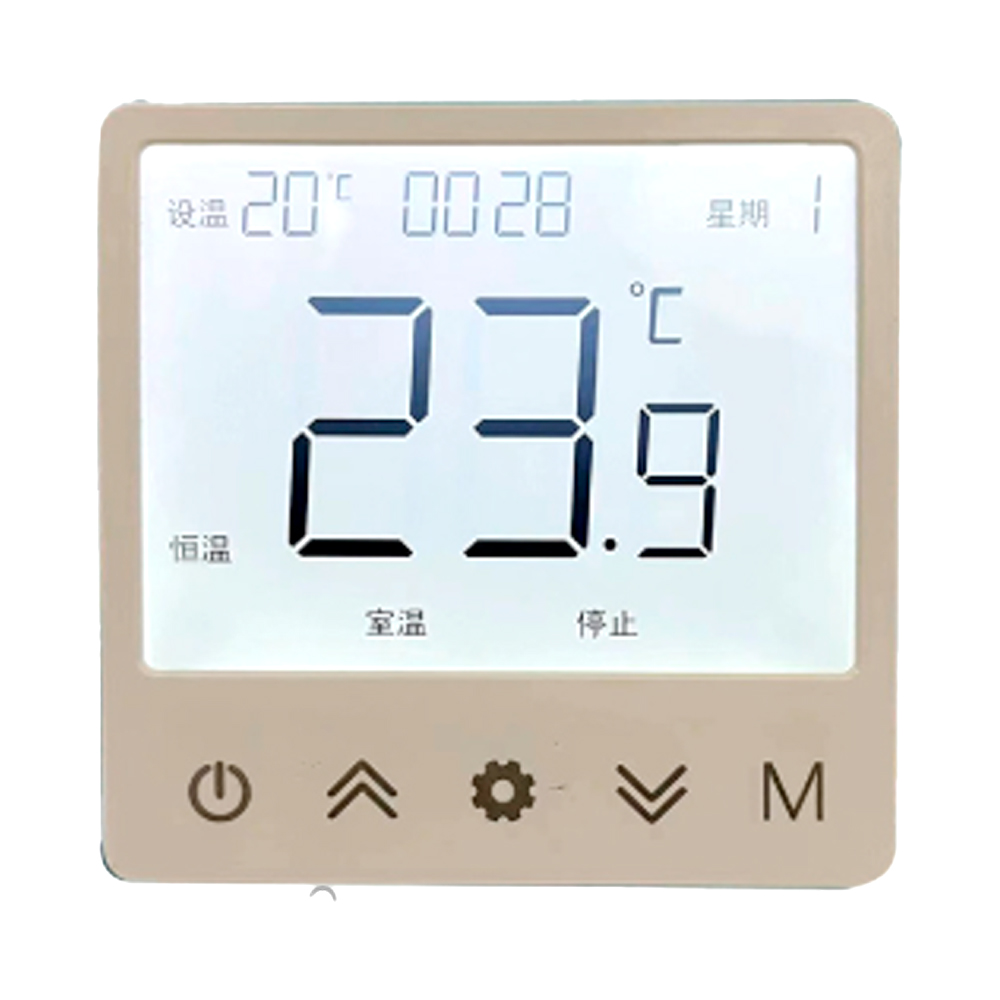 Терморегулятор для теплої підлоги з РК-екраном, 220V, 5 ° С - 85 ° С, 86х86х39 мм