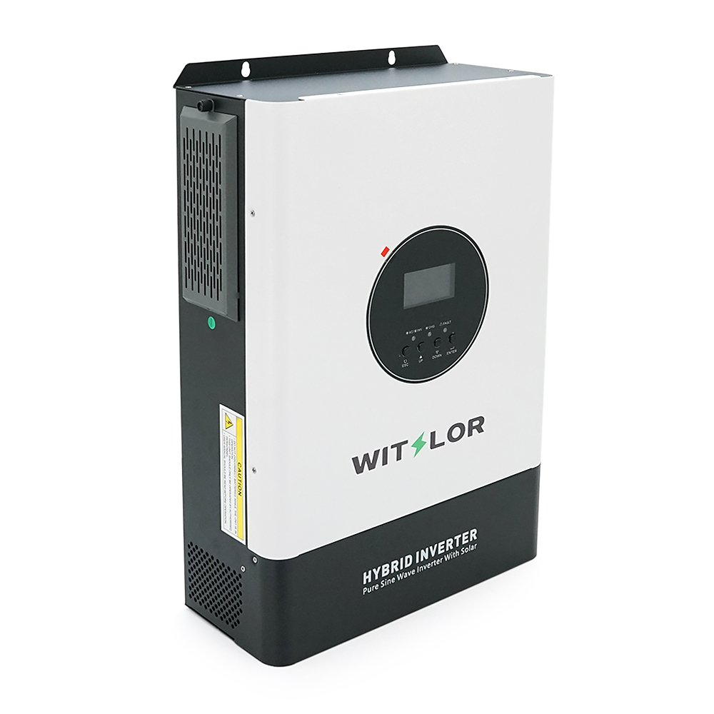 Гібридний інвертор WITSLOR HF6248-B, 1Ф-6,2kW, 48V, струм заряду 10-100А, 200-400V, MPPT 90-500VDC, PV 500VDC, 12kg