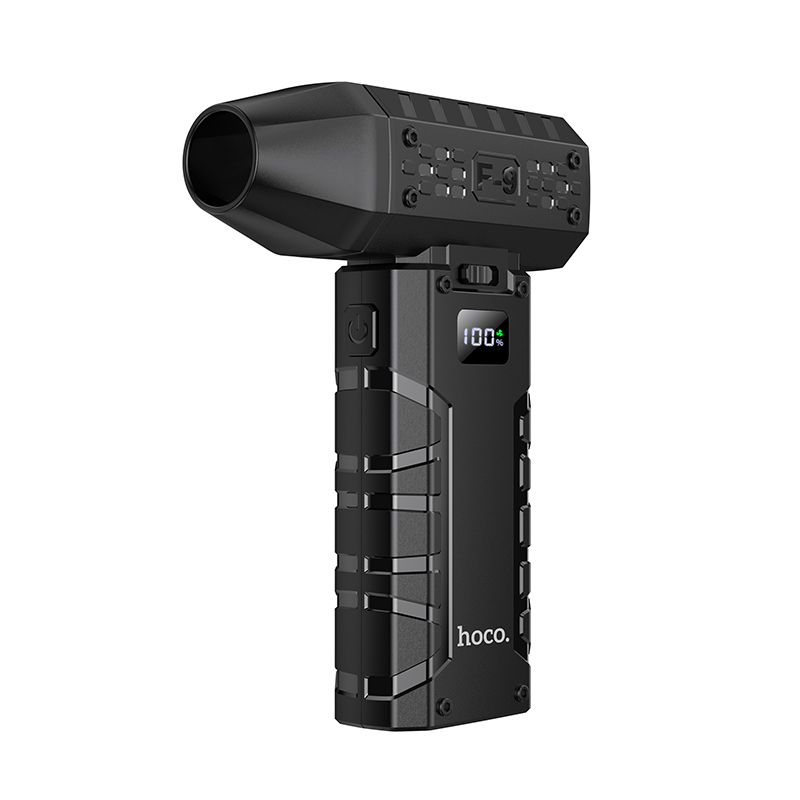 Ручний портативний компресор Hoco HX67, 80000RPM, 40m/s, 275г, Black, Box