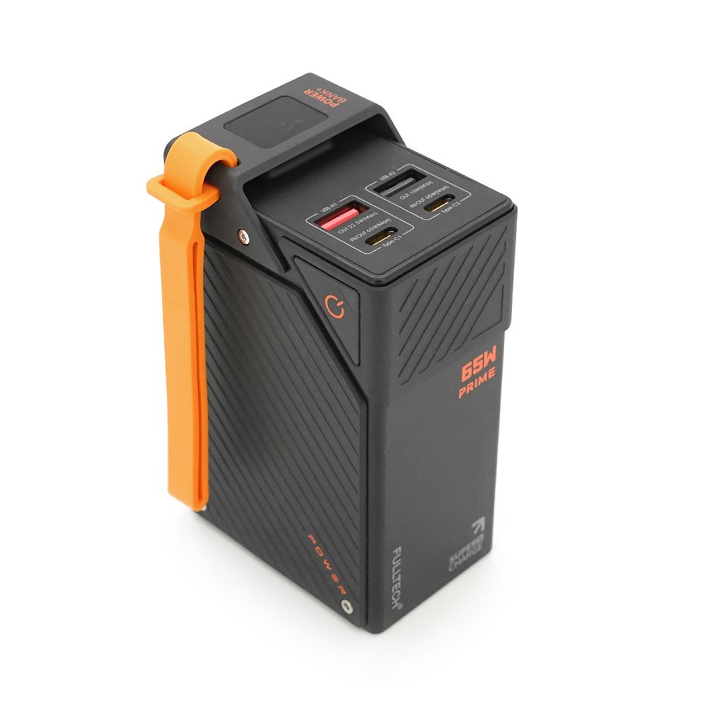 PowerBank FULLTECH PRIME 30000mAh, PD65W+22.5W, Input: (Type-C), Output: (USB, Type-C), індикація заряду, 0.600kg, Black, Box