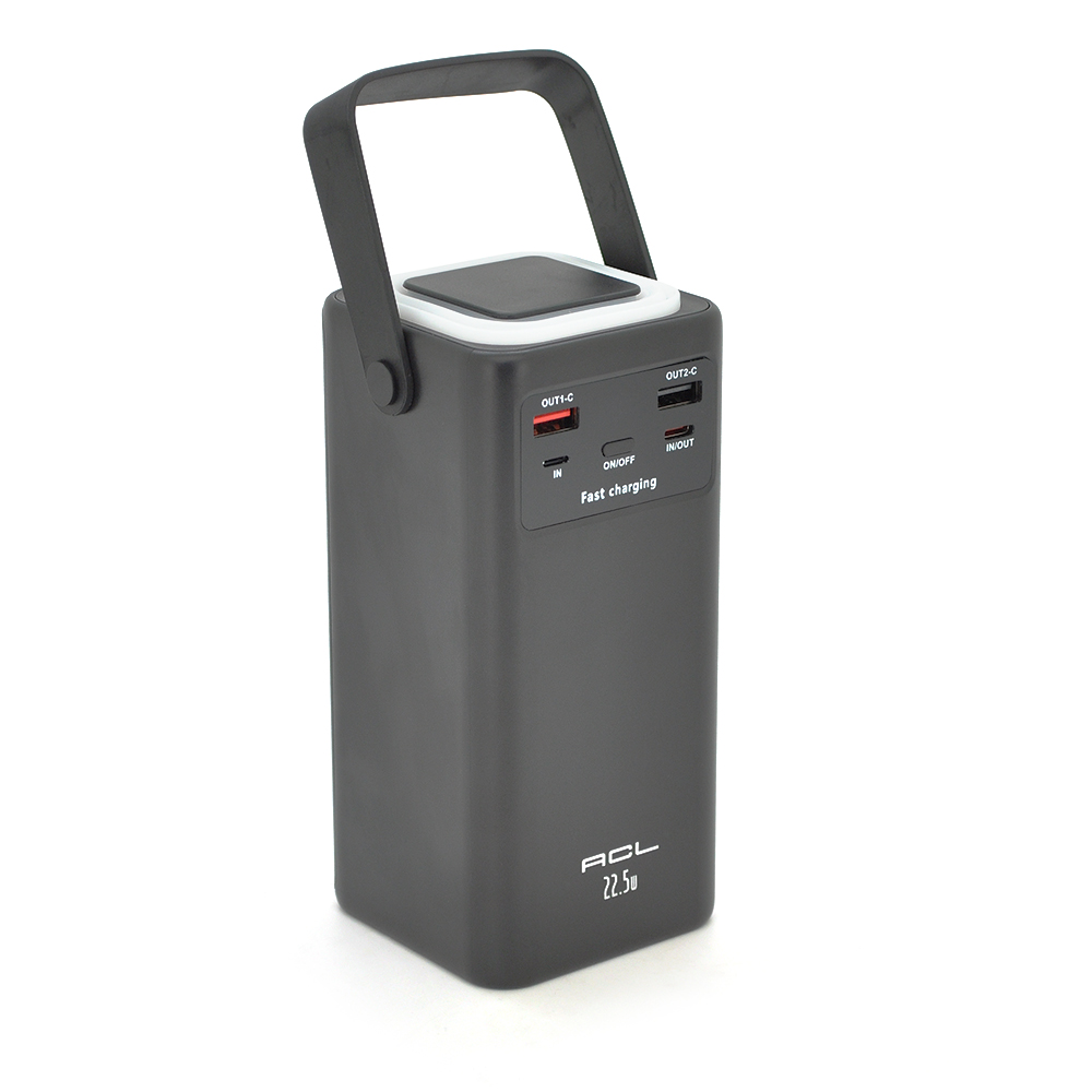 Powerbank ACL PW-113 50000mAh, PD 22.5W, 1.08kg, Black, Box