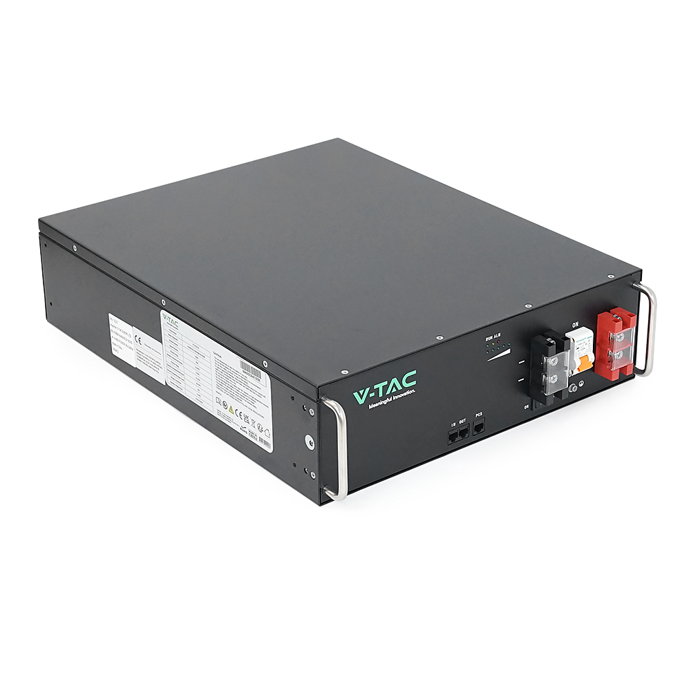 Акумуляторна батарея(рекова) V-TAC VT-51201-B LiFePO4 5.12kWh 100Ач,(100/100A) 445*400*130,41kg