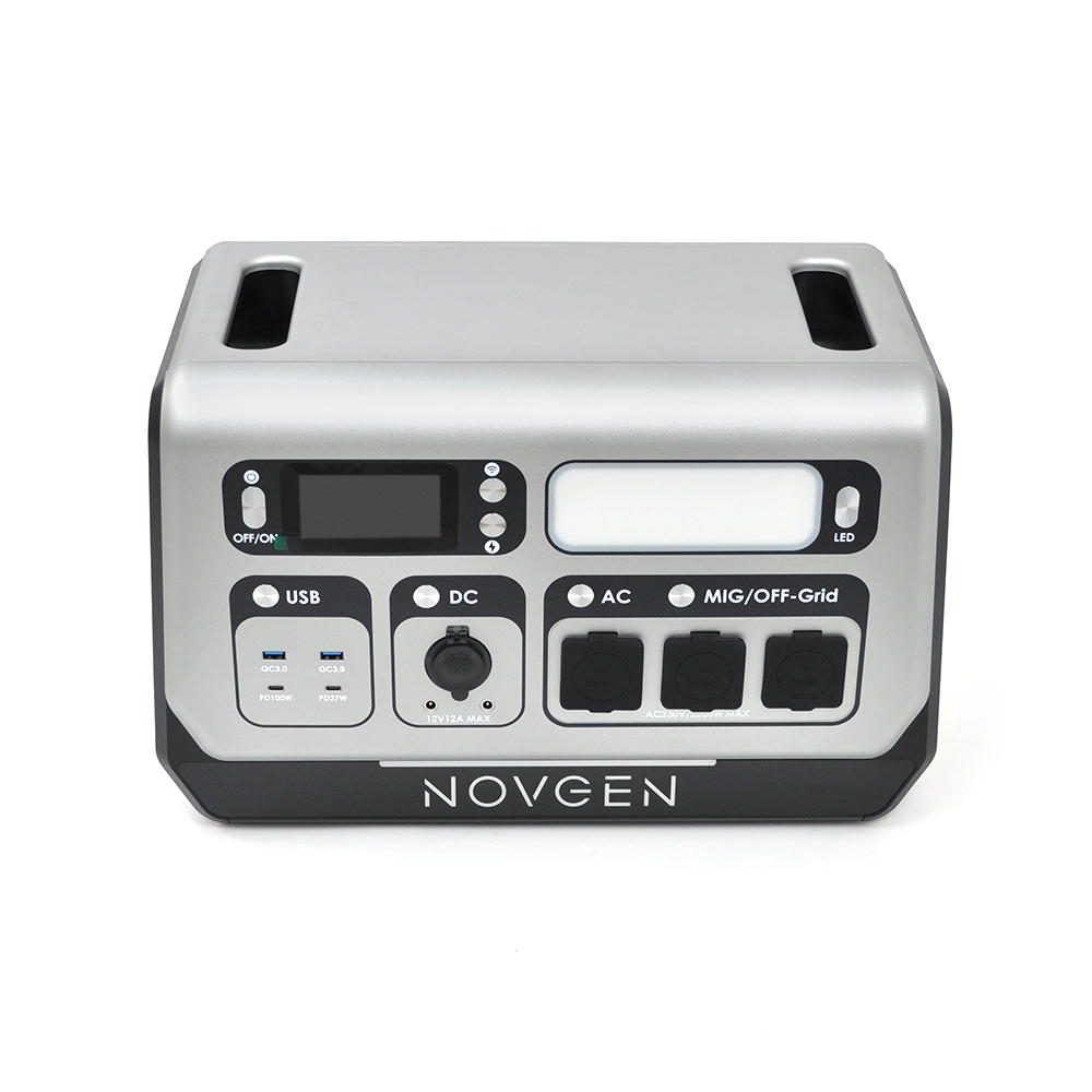 Портативна зарядна станція NOVGEN NOVB-2048(ємність 2048 Вт·год), LiFePO4, потужність 2200 Вт (пікова 4400 Вт), 465x260x295 мм, вага 23.2 кг