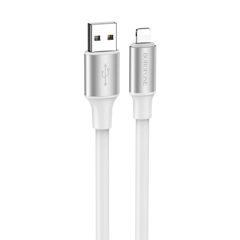 Кабель Borofone BX82, Lighting-USB, 2.4A, довжина 1м, White, BOX