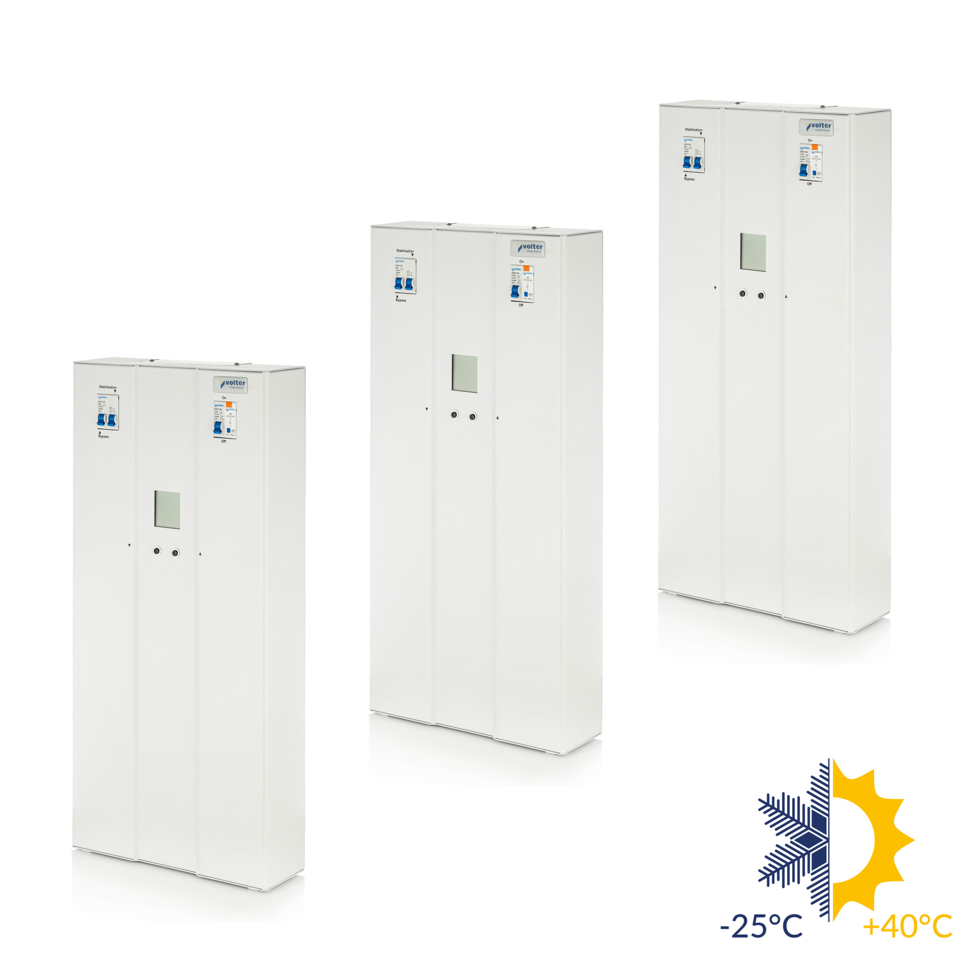 Стабілізатор напруги інверторний трифазний VOLTER СНПТТ Etalon-33 (33000Вт), (3*11) 220В, стабілізація 130-330В, (морозостійкий від -25С до +40С)