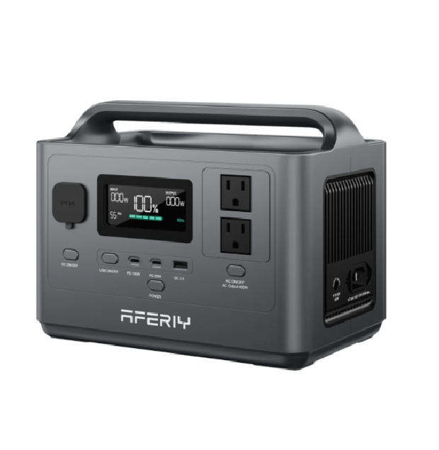 Портативна станція AFERIY AF-P040, LiFePO4 256Втч. 400(max800)Вт,MPPT 11.5-30В-8А(120Вт), вихід 220v, USB-A,2xType-C PD20/100Вт, прикурювач 12В/10А, 259*174*201 мм. 4kg