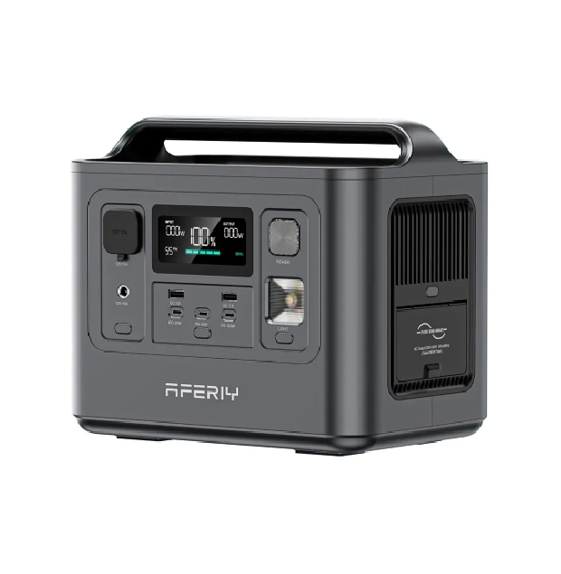Портативна станція AFERIY AF-P010, LiFePO4 512Втч. (max800)Вт,MPPT 11.5-50В-8А(200Вт), LED, out220v USB-A,3xType-C PD20/100Вт, DC+прикурювач 12В/10А,272*184,5*240 мм. 6.5kg