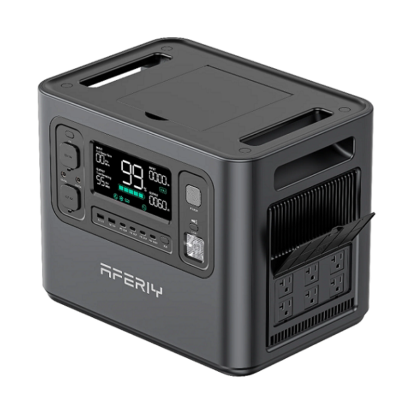 Портативна станція AFERIY AF-P210,LiFePO4 2048Втч.(max2400)Вт,MPPT 11.5-50В-20А(500Вт),out220v. LED.  2-USB,4xType-C мм,22kg