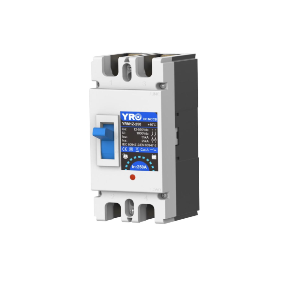 Двуполюсний автомат постійного струму YRM1Z-250 DC MCCB 2P 160A DC500V