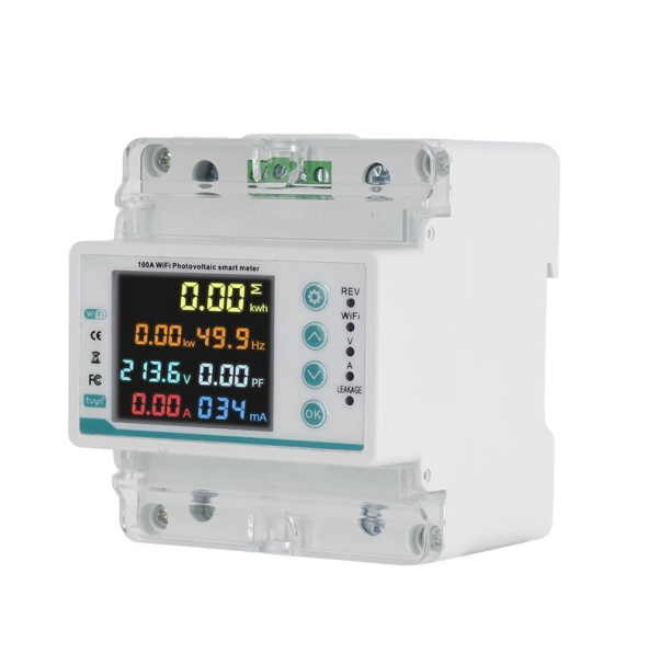 Багатофункціональне реле однофазне YRO YRVP-3Wifi V/A Protector with meter,2P 100A AC220 однофазний (з комунікацією) на DIN-рейку, 220V, 100A, LCD