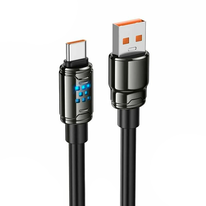 Кабель Hoco U143, Type-C-USB, 5.0A, Black, довжина 1,2 м, BOX