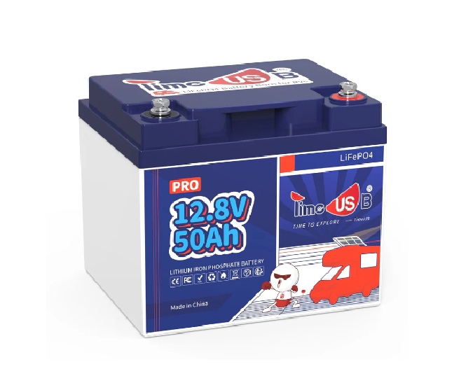Акумуляторна батарея TimeUsb LiFePO4 12,8V 50Ah 640Wh(50/50A), заряд 14,4В/10А, (198 x 166 x 170мм) , 5kg, Q1