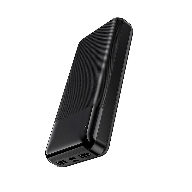 Power Bank HOCO J72A 20000mAh, USB+Type-C, 2A, Black, 0.450kg, Box