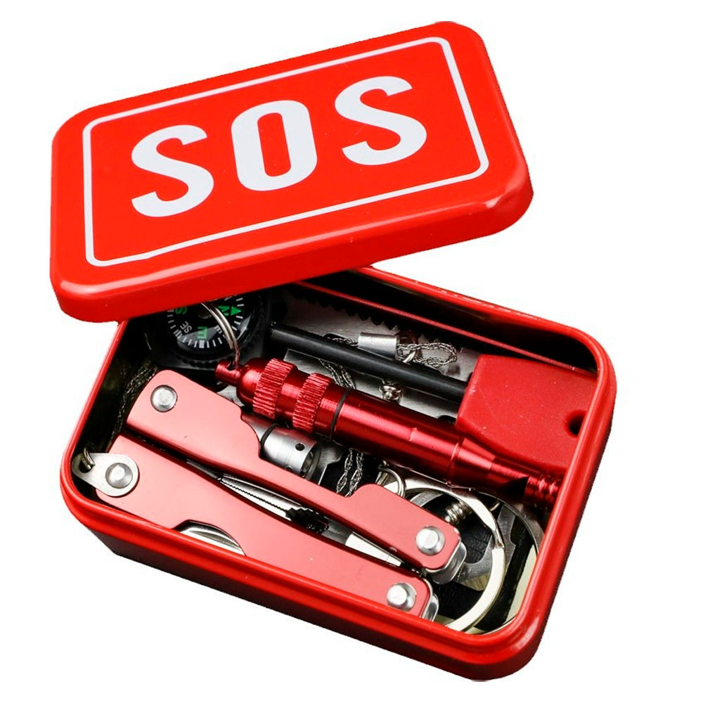 Набір для виживання YX108, 8 предметів, 95х65х32мм, Box